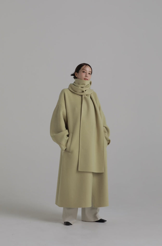 louren doubleface muffler wool coat コート