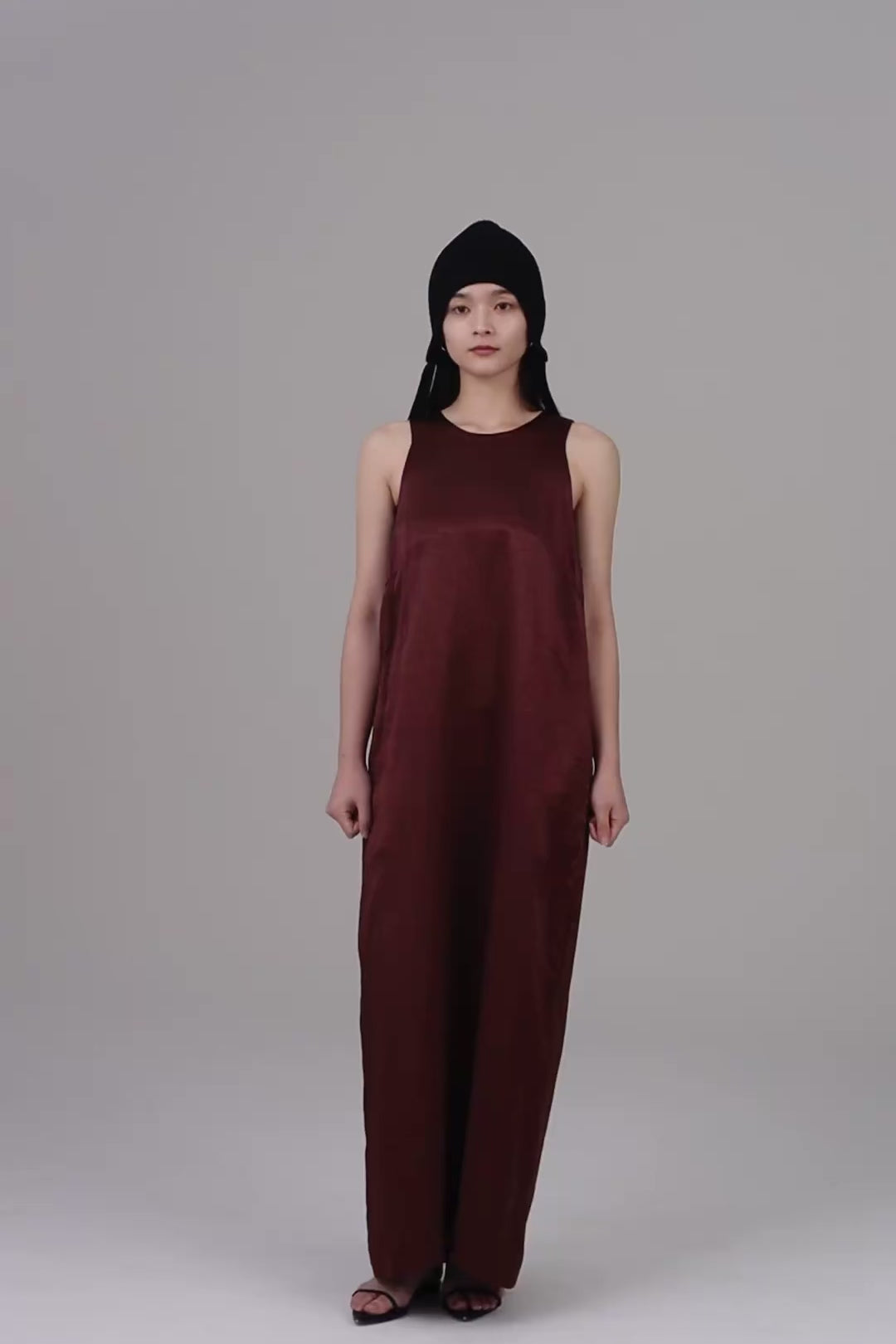 satin cocoon dress – louren store