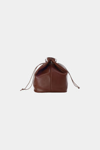 soft leather drawstring bag