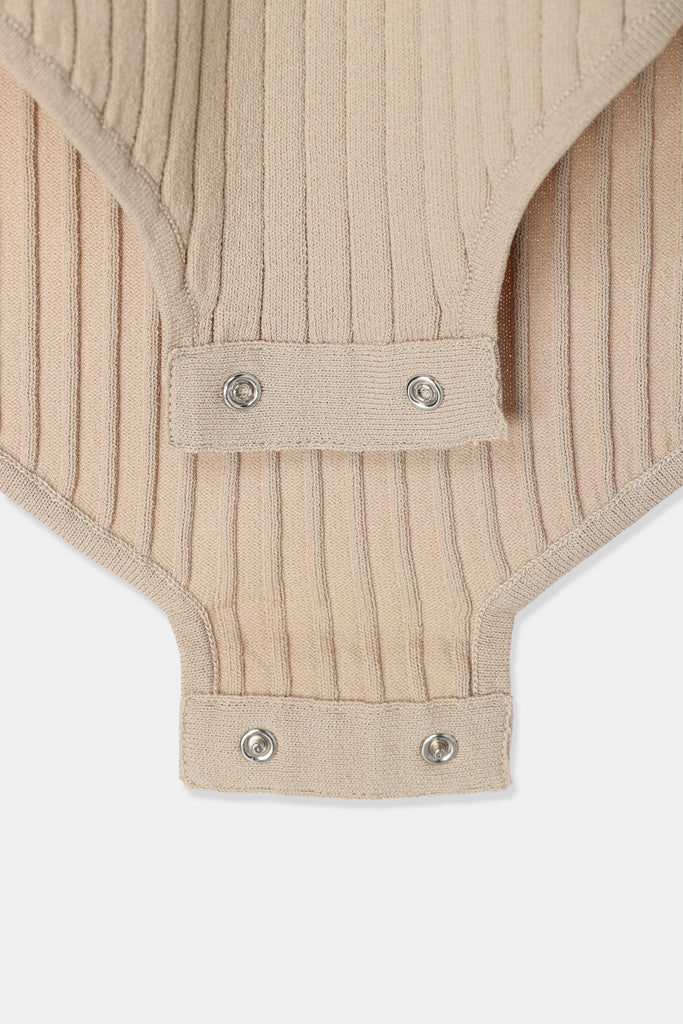 patchwork military knit bodysuit – louren store