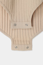 Load image into Gallery viewer, patchwork military knit bodysuit