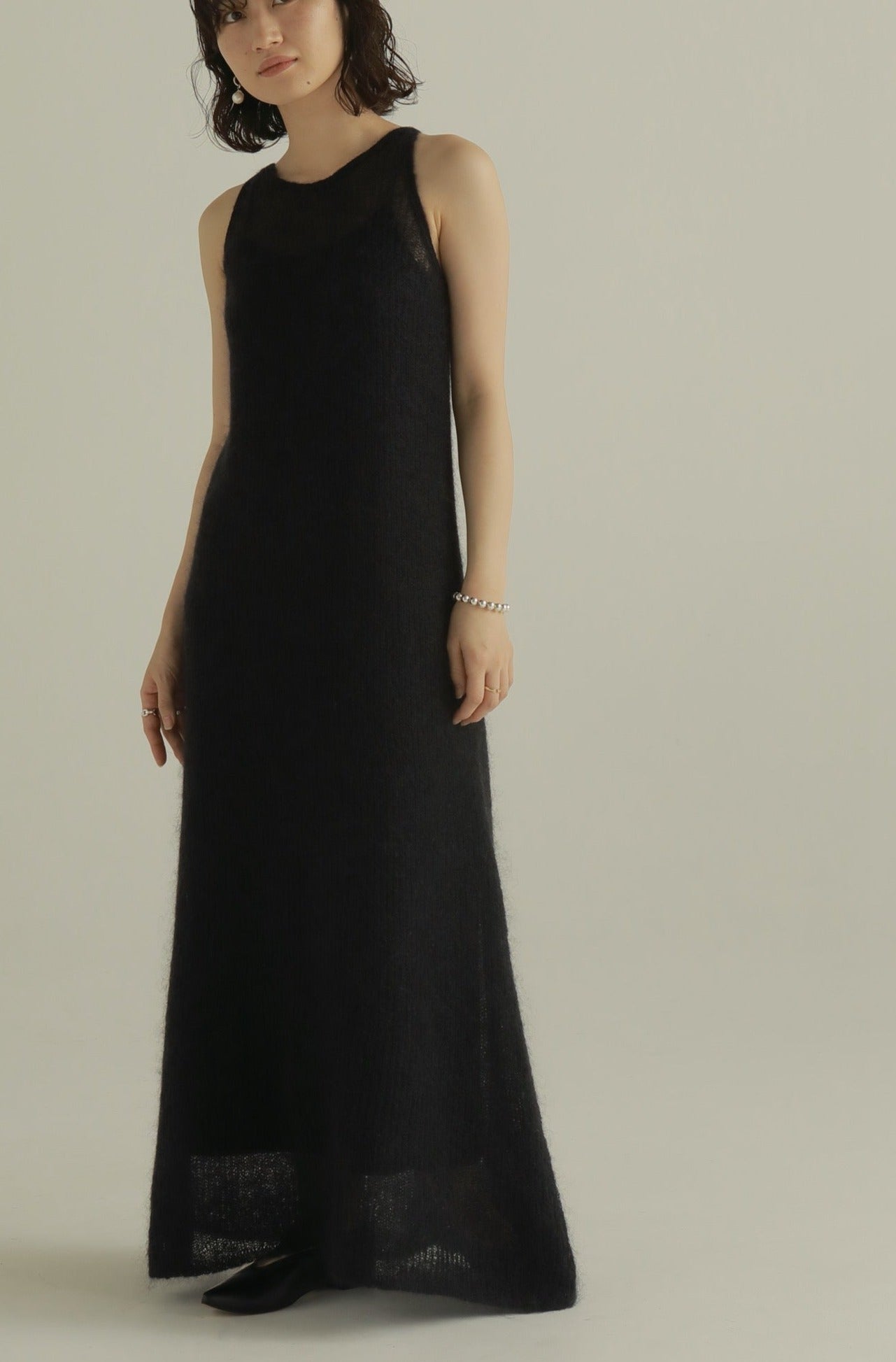 mohair knit camisole dress – louren store