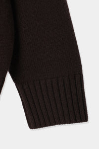 patch pocket knit cardigan
