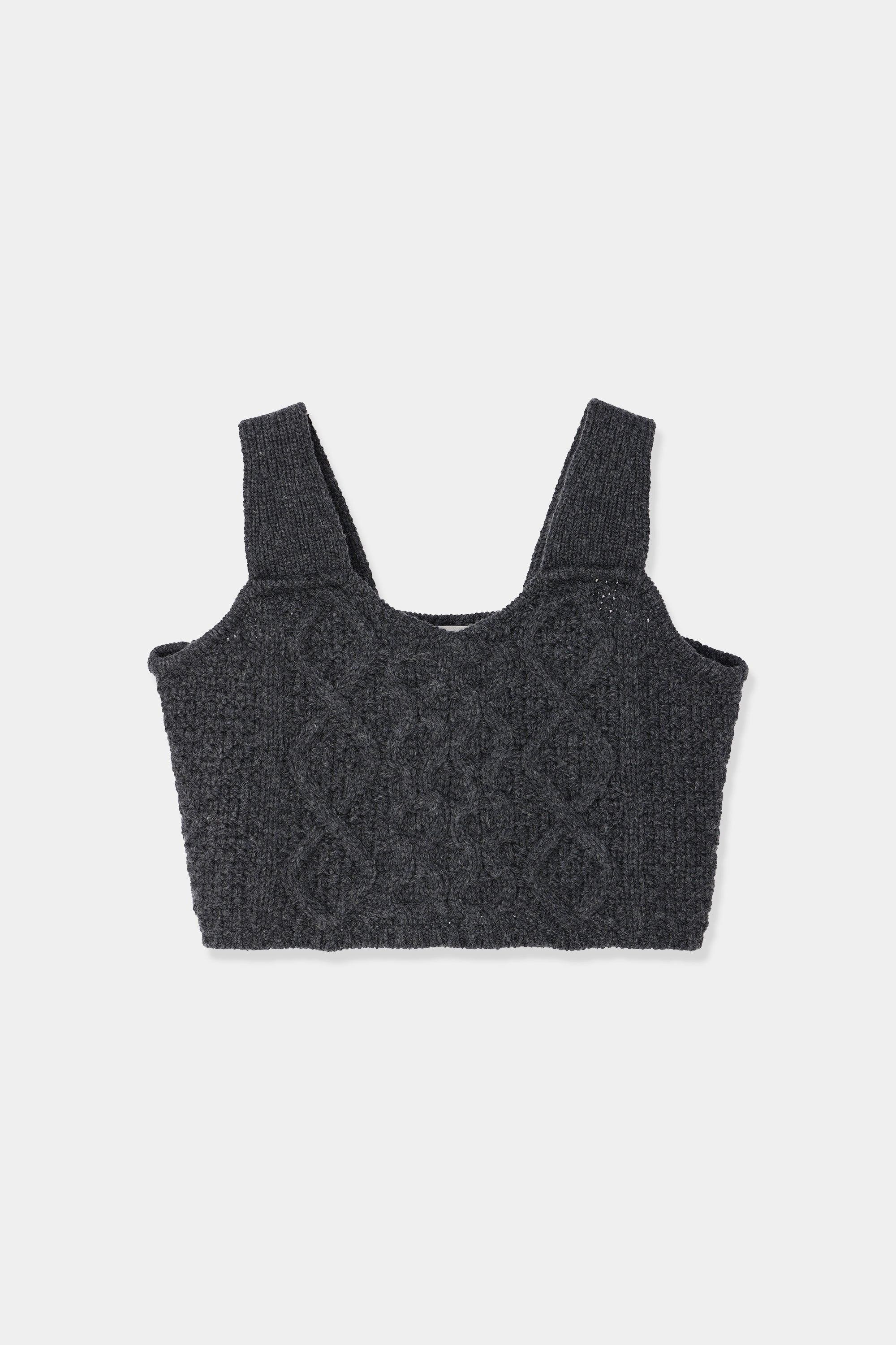 cable knit bustier – louren store