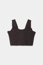 Load image into Gallery viewer, cable knit bustier