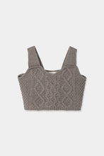 Load image into Gallery viewer, cable knit bustier