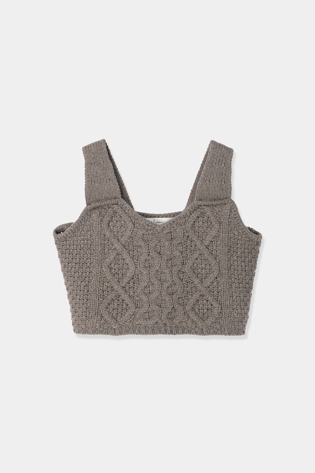 cable knit bustier