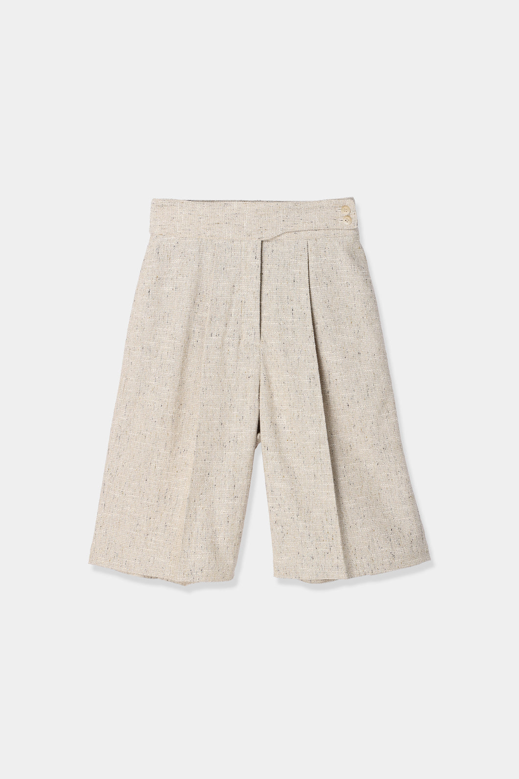 slub tweed half pants – louren store