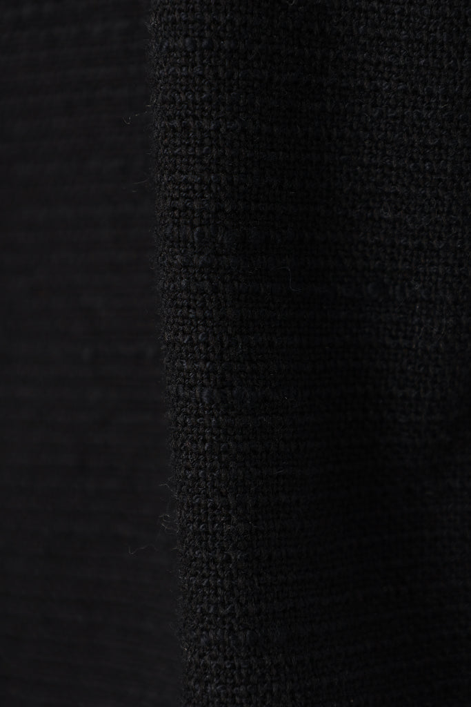 【 louren 】slub tweed half pants BLACK
