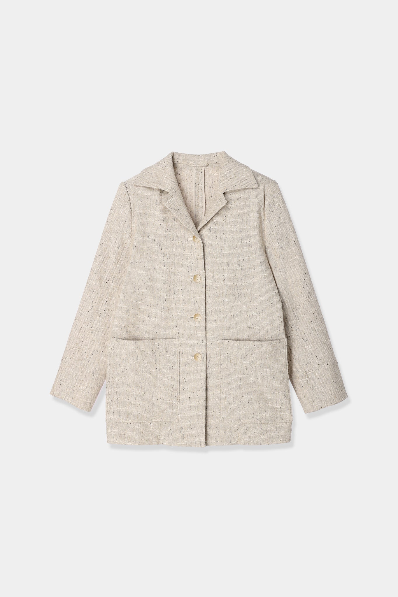 slub tweed jacket – louren store