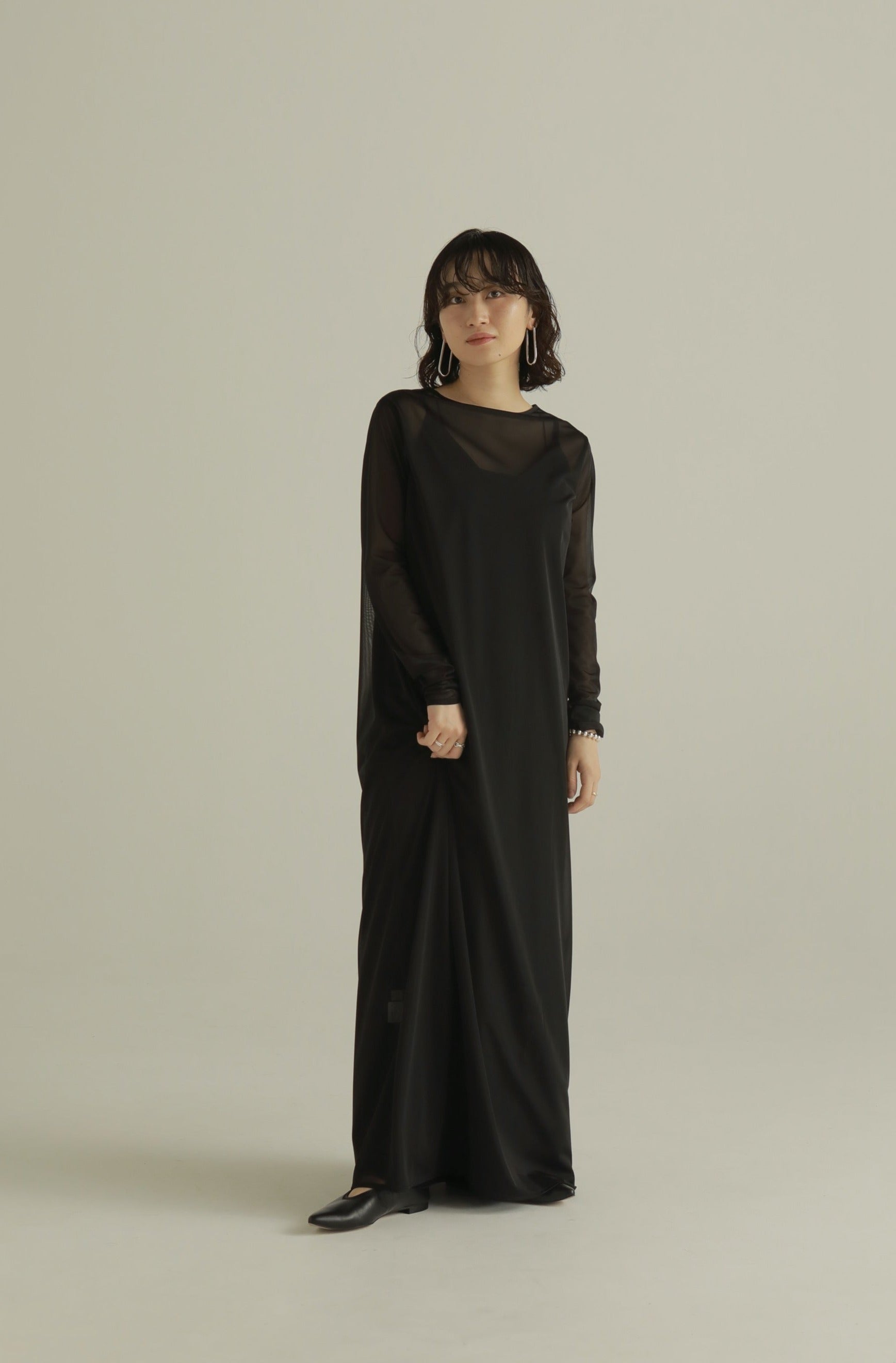 seethrough layered dress – louren store