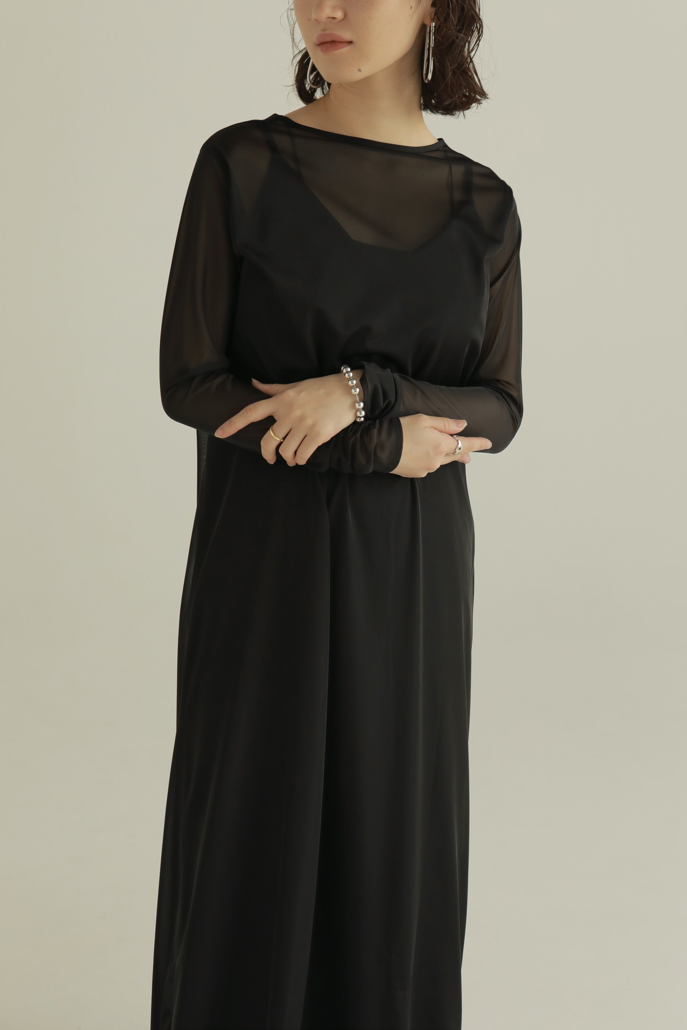 新品louren seethrough layered dress ワンピース seethrough layered dress – louren store