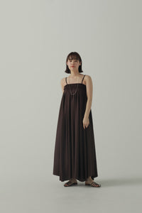 shirring volume dress