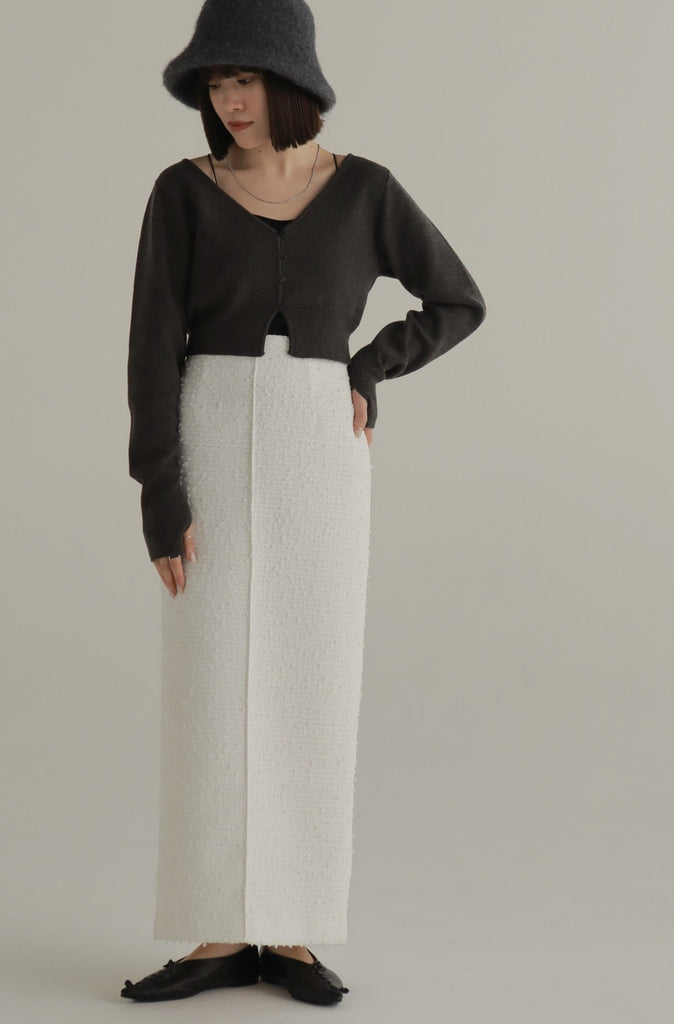 bonding tweed pencil skirt – louren store