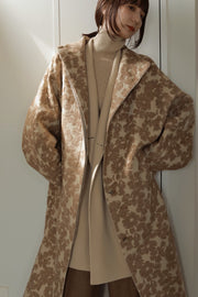 flower mole jacquard coat – louren store