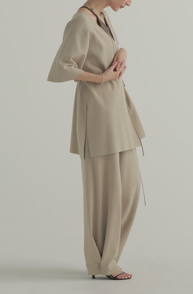 knit cocoon pants – louren store