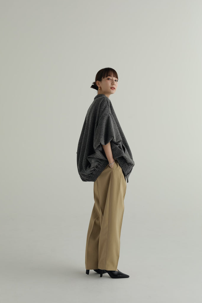 louren summer tweed puffsleeve blouson - アウター