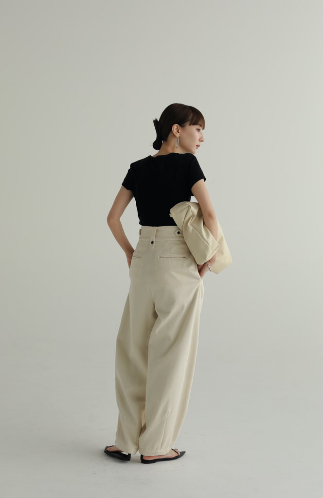 専用【louren】slub cotton cocoon pants | ncrouchphotography.com