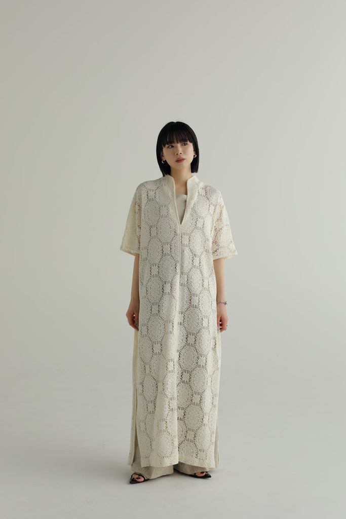 誠実 louren raschel lace Vneck pullover | www.arcam.cl