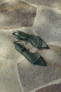 pointed strap sandals
