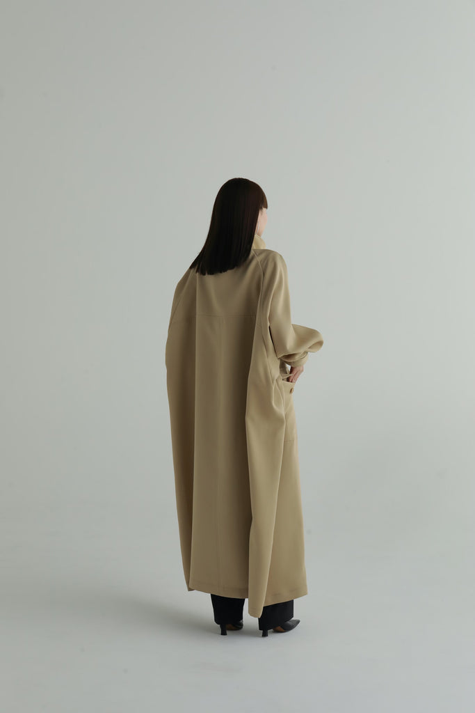 stand collar over coat louren ネイビー 2022年のクリスマス