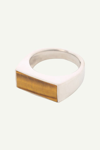 SILVER925】gemstone square ring – louren store