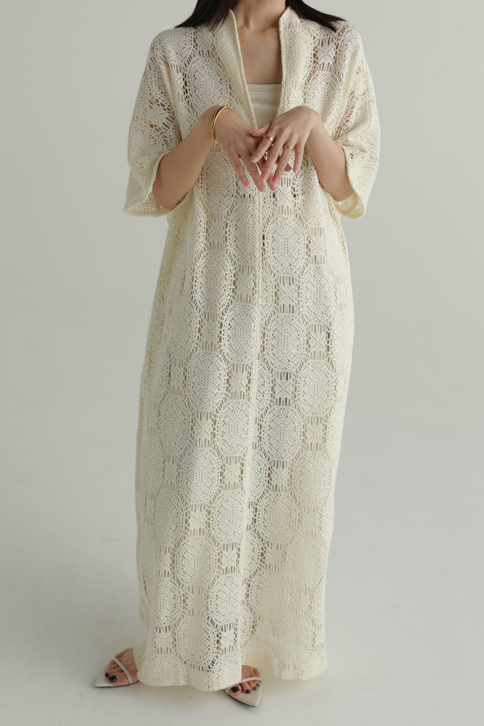 誠実 louren raschel lace Vneck pullover | www.arcam.cl