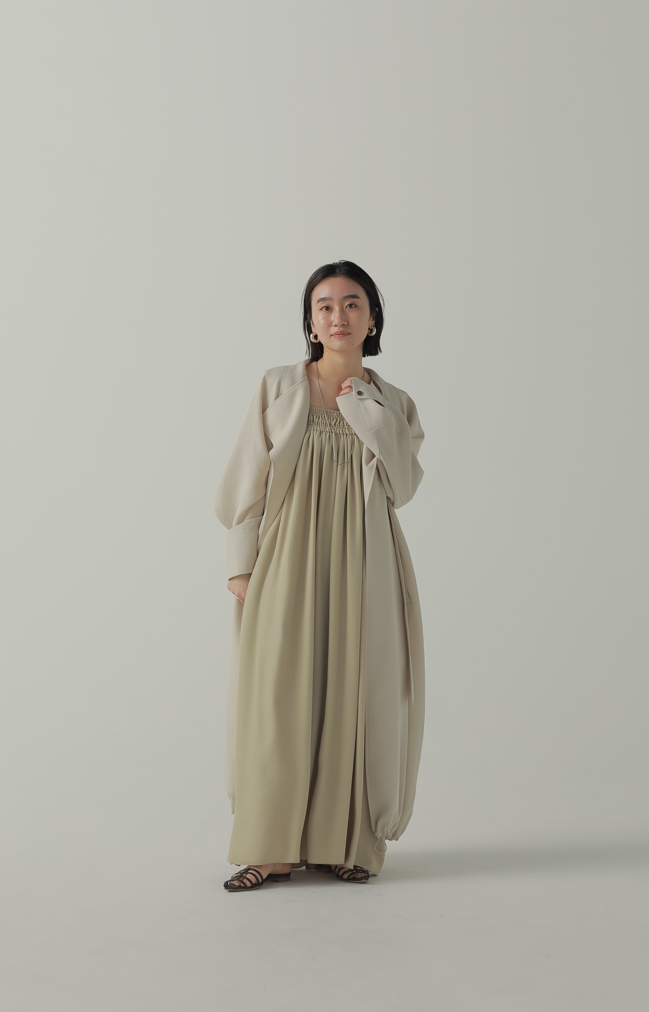 shirring volume dress – louren store shirring volume dress – louren store